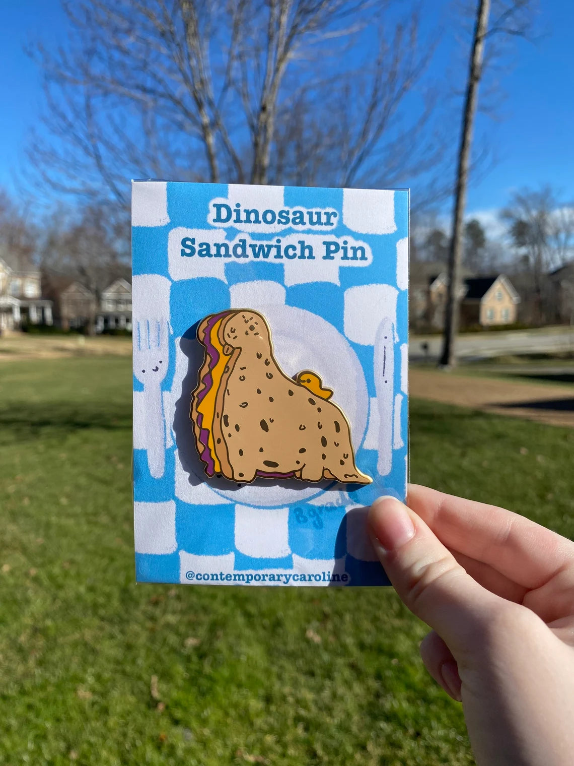 Dinosaur Sandwich Pins