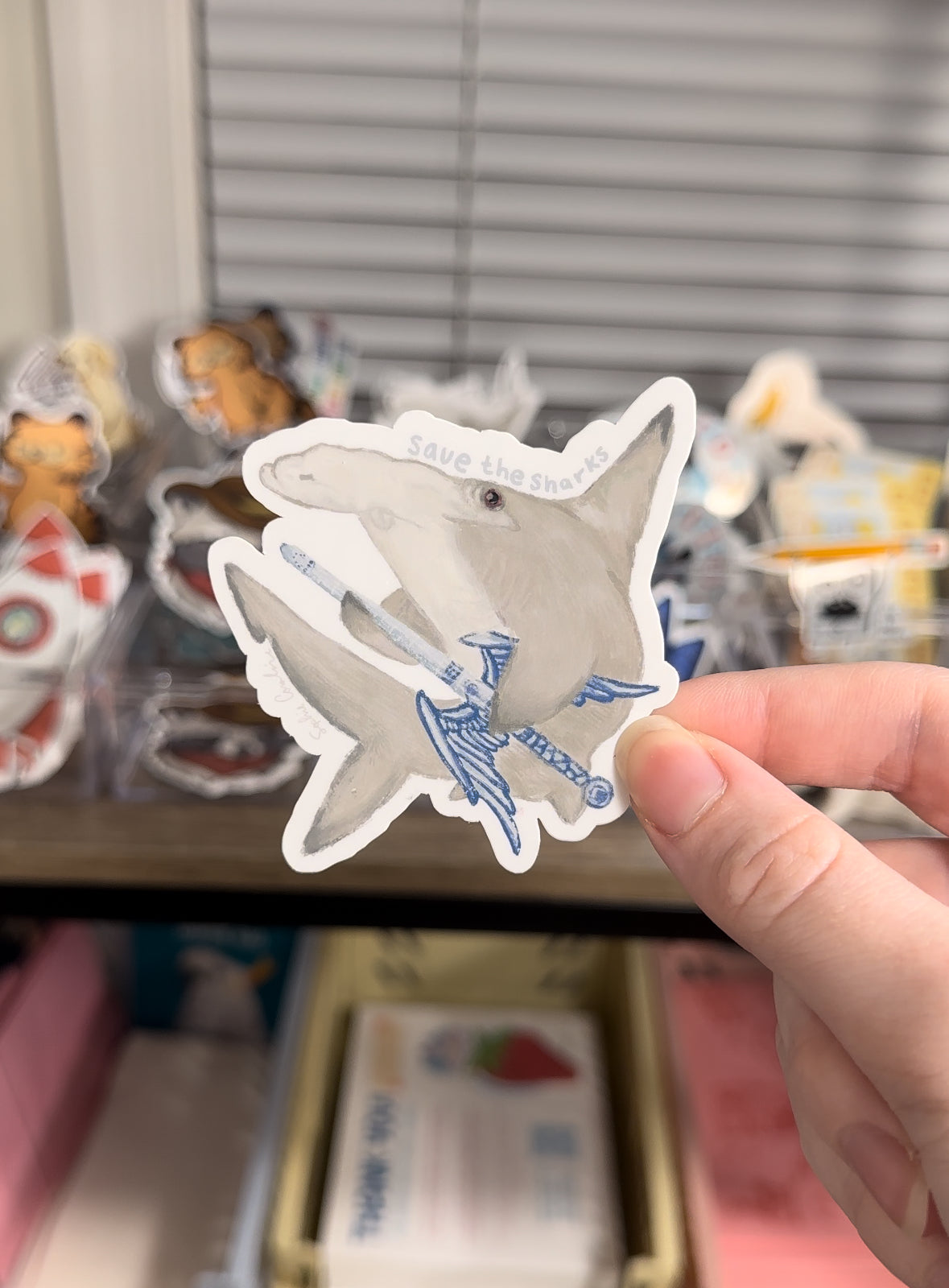 Save the Sharks Sticker
